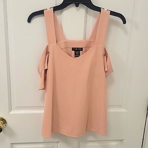 Cold Shoulder Ruffle Top